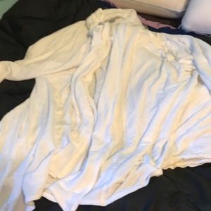 White cardigan